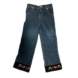 GIRLS  SIZE-5 YOUNG HEARTS BLUE DENIM JEANS